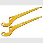 DA5506-2 - Heavy-Duty 3-Degree Castor Corrected Front Radius Arms Wide Bush for Range Rover Classic