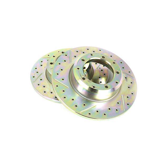 Terrafirma vented front cross drilled and groved brake disc (110/130 (2002on) Wolf type axle)