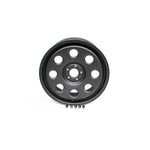 TF1520 - TERRAFIRMA 20X8 ET45 STEEL WHEEL 2020 DEF/D3/D4/RRS SATIN BLK INC NUTS From TERRAFIRMA