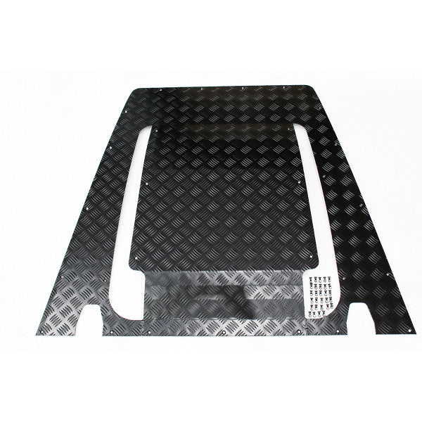 Bonnet Cheq Plate - Black - Def 07 On