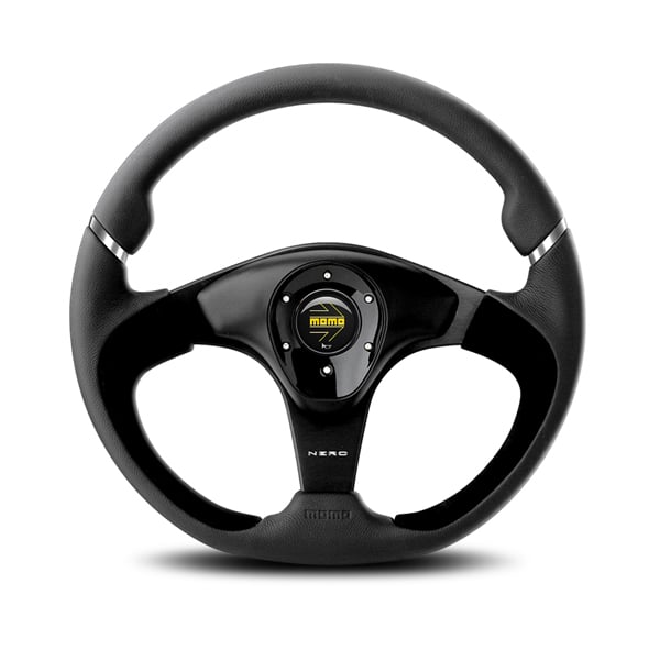 LAND ROVER DEFENDER MOMO NERO STEERING WHEEL - BLACK LEATHER