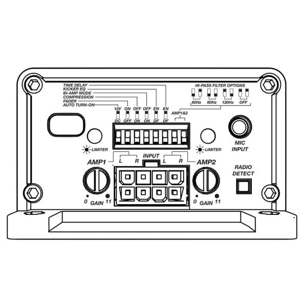 KEY 200W 4 Channel Full-Range Smart Amplifier