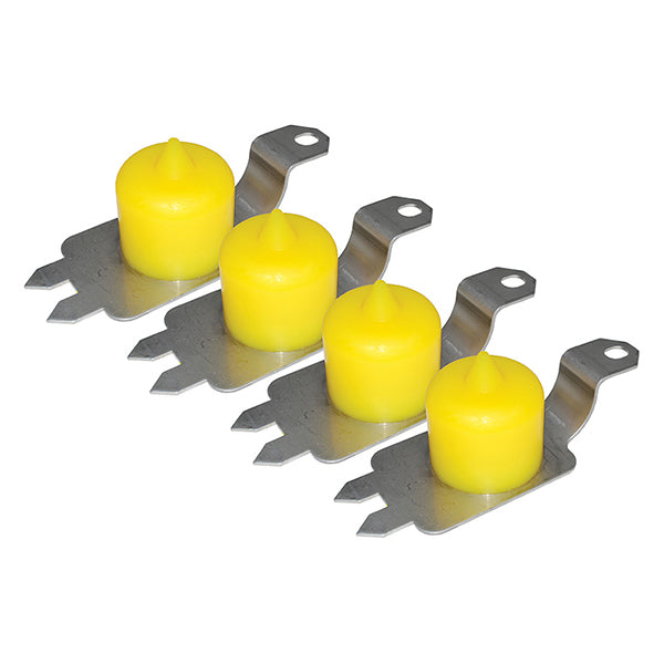 DC7012 - Discovery 2 Polyurethane Standard Height Front & Rear Bump Stops Yellow