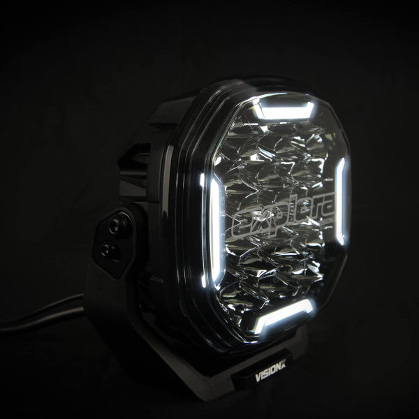 Explora By Vision X 7" 120w E-boost Dual-DRL Driving Light E-marked