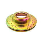 Terrafirma vented front cross drilled and groved brake disc (90/110/130/D1/RRC)