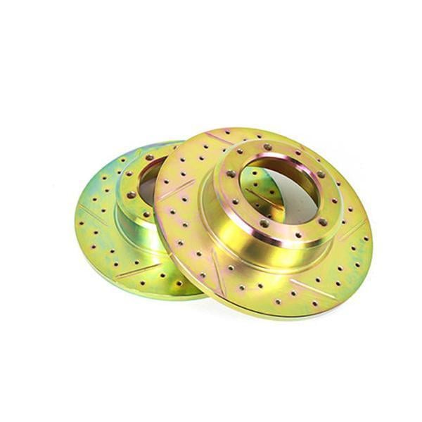 Terrafirma solid rear cross drilled and groved brake disc (90/110/130 (Salisbury axle)/D1/RRC)