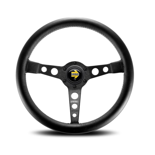 LAND ROVER DEFENDER MOMO PROTOTIPO BLACK SPOKE STEERING WHEEL