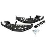TF0018 - Skeleton black powder coated steel rear step bumpers for Defenders