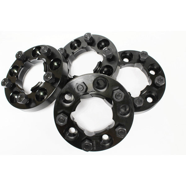 TF301B - 30mm black alloy wheel spacer set for DEF/D1/RRC