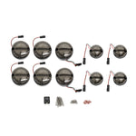 95Mm Smoked Halo & Bar Led Light Kit