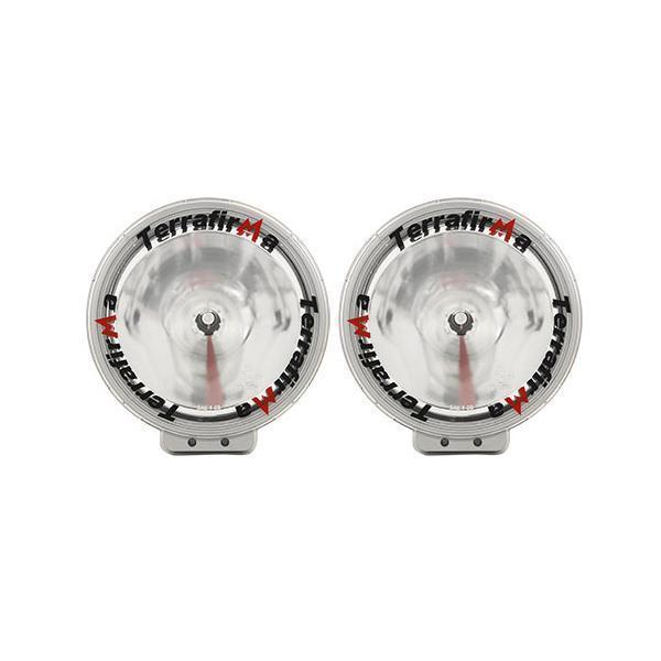 Pair Terrafirma 8" HID Spot Lamp set inc Wiring Kit