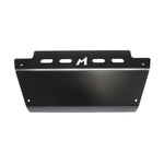 TF841RB - Black alloy steering guard with recovery points for RHD Defenders