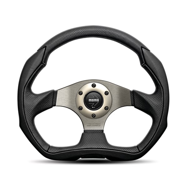 LAND ROVER DEFENDER MOMO EAGLE STEERING WHEEL - BLACK LEATHER