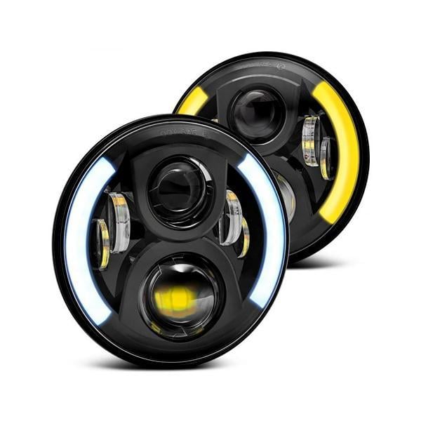 Land Rover Defender LED EVO Headlights with DRL